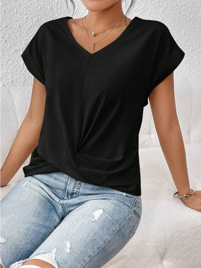 Cleo™ - Casual T-Shirt with Sweetheart Neckline